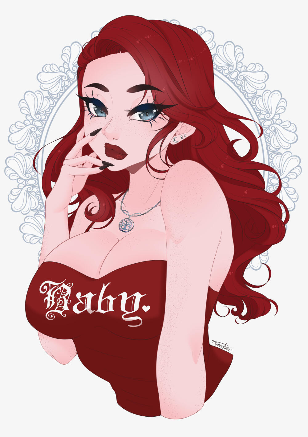 colored sketch commish